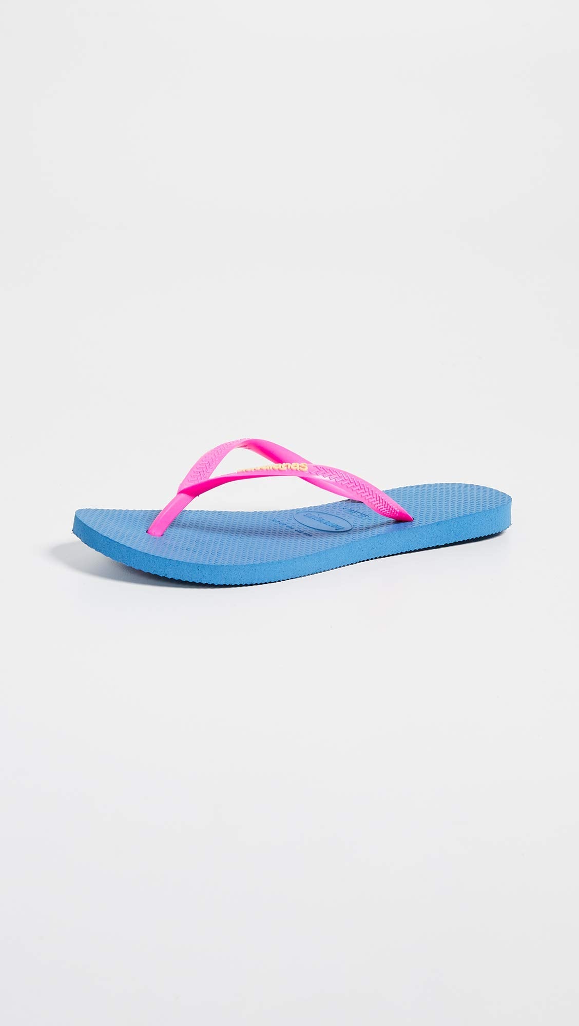 Havaianas Brazil Logo Flip Flops - Unisex Navy Shoe Deals Outlet