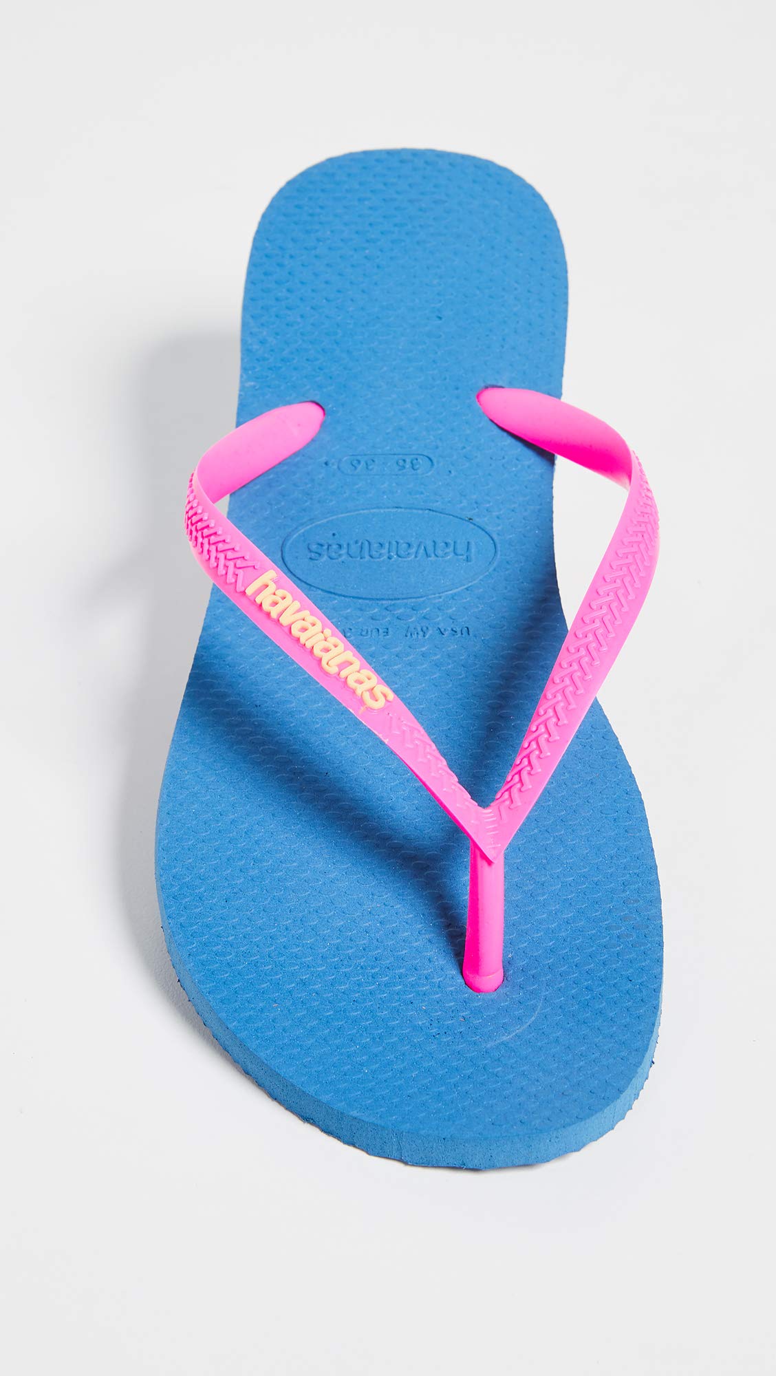 Havaianas Brazil Logo Flip Flops - Unisex Navy Shoe Deals Outlet
