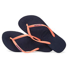 Havaianas Brazil Logo Flip Flops - Unisex Marine Blue Shoe Deals Outlet