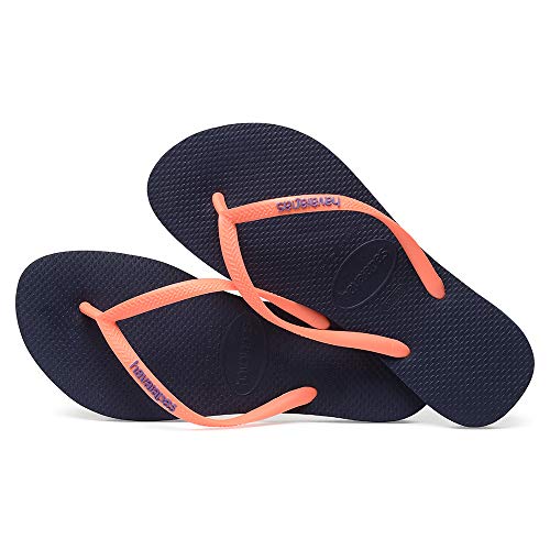 Havaianas Brazil Logo Flip Flops - Unisex Marine Blue Shoe Deals Outlet