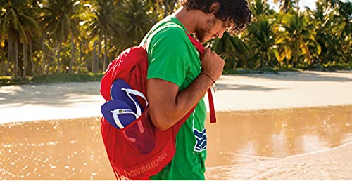 Havaianas Brazil Logo Flip Flops - Unisex Marine Blue Shoe Deals Outlet