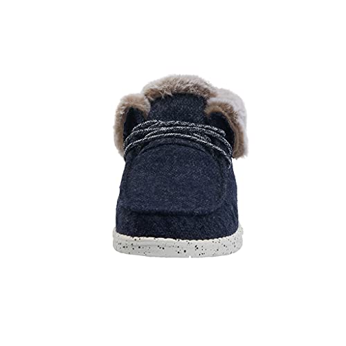 Hey Dude Britt Boots - Women's Navy Shoe Deals Outlet