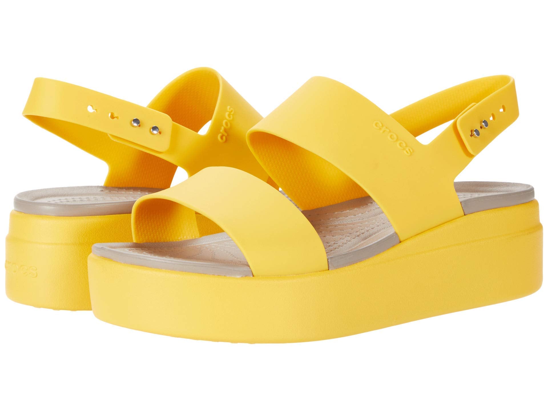 Crocs Brooklyn Low Wedge - Women's Canary/Canary Shoe Deals Outlet