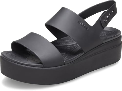 Crocs Brooklyn Low Wedge - Women's Black/Black Shoe Deals Outlet