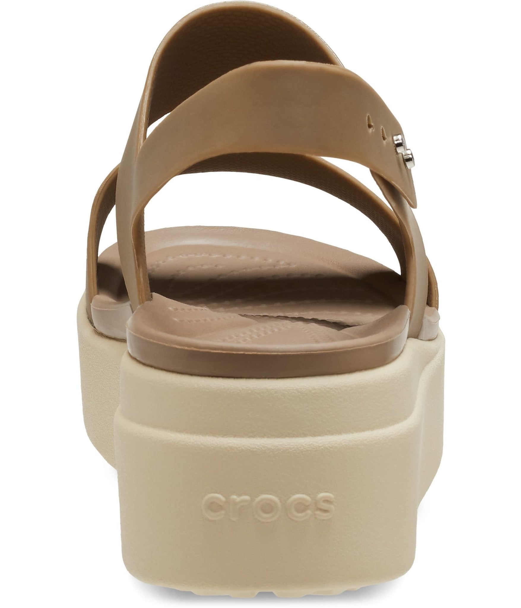 Crocs Brooklyn Low Wedge - Women's Khaki/Bone Shoe Deals Outlet