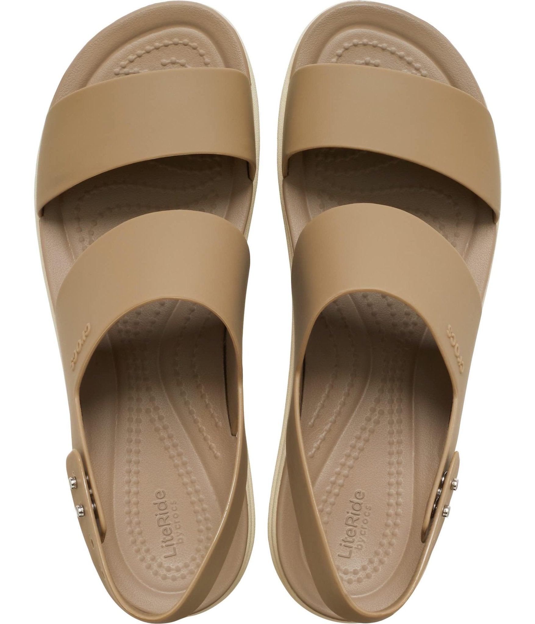 Crocs Brooklyn Low Wedge - Women's Khaki/Bone Shoe Deals Outlet