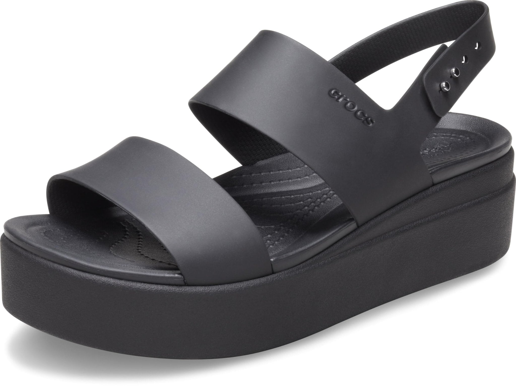 Crocs Brooklyn Low Wedge - Women's Black/Black Shoe Deals Outlet