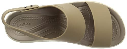 Crocs Brooklyn Low Wedge - Women's Khaki/Bone Shoe Deals Outlet
