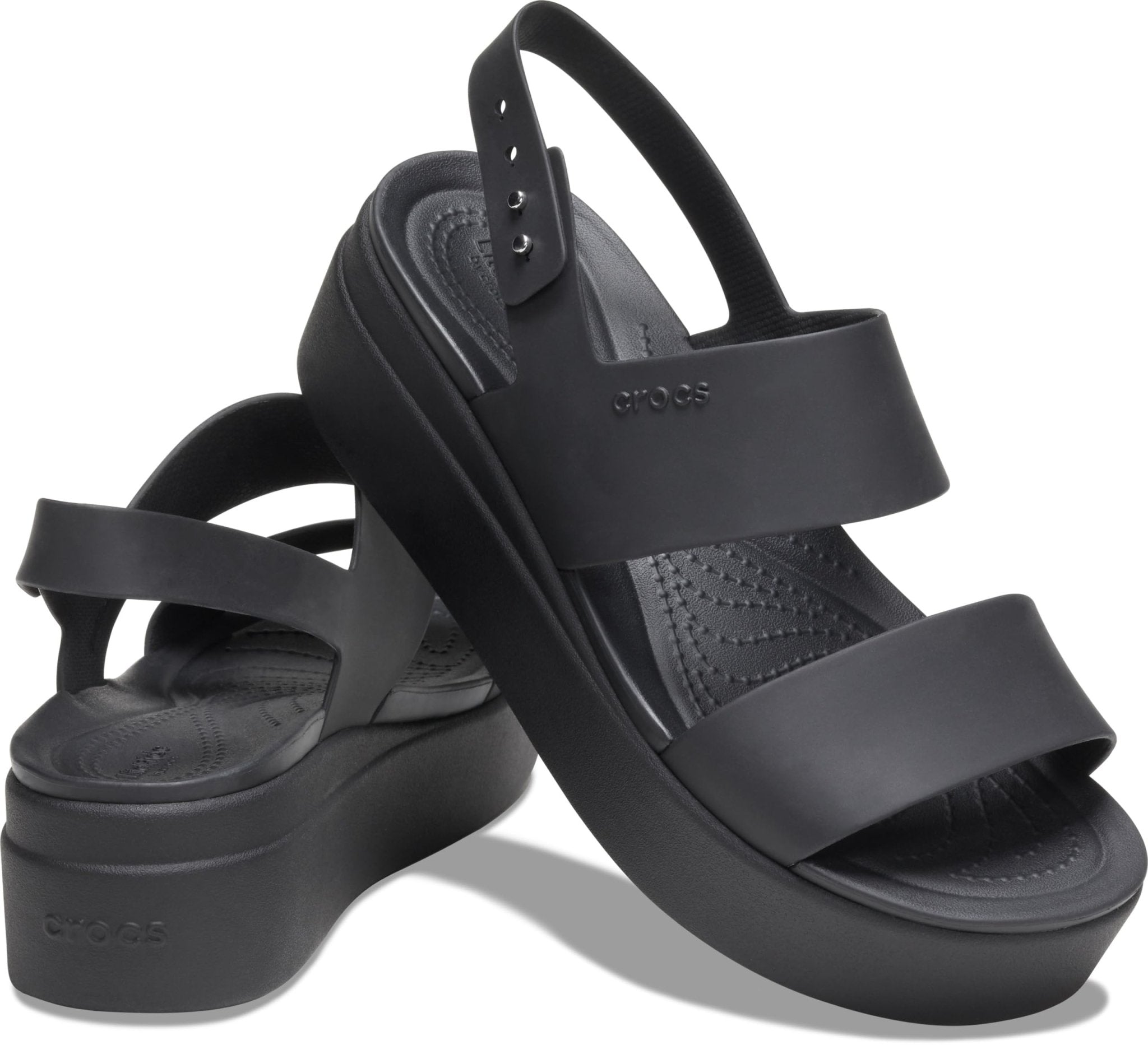 Crocs Brooklyn Low Wedge - Women's Black/Black Shoe Deals Outlet