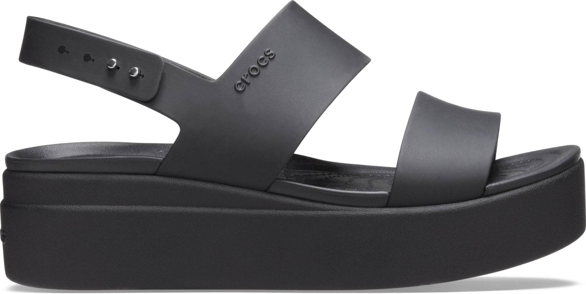 Crocs Brooklyn Low Wedge - Women's Black/Black Shoe Deals Outlet