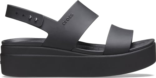 Crocs Brooklyn Low Wedge - Women's Black/Black Shoe Deals Outlet