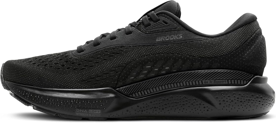 Brooks Adrenaline GTS 24 Navy Peony / Black / Acid Lime 8 D 195394663273 Shoe Deals Outlet