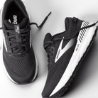 Brooks Ariel GTS 24 Ebony / Black / White 10.5 D 195394496338 Shoe Deals Outlet