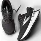 Brooks Ariel GTS 24 Ebony / Black / White 9 EW (2E) 195394496253 Shoe Deals Outlet