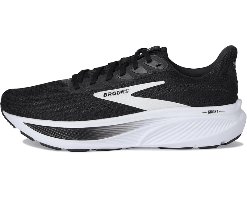 Brooks Ghost 17 Black / Grey / White 6 B 195394627343 Shoe Deals Outlet