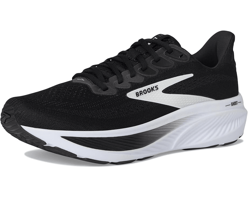 Brooks Ghost 17 Black / Grey / White 6 B 195394627343 Shoe Deals Outlet