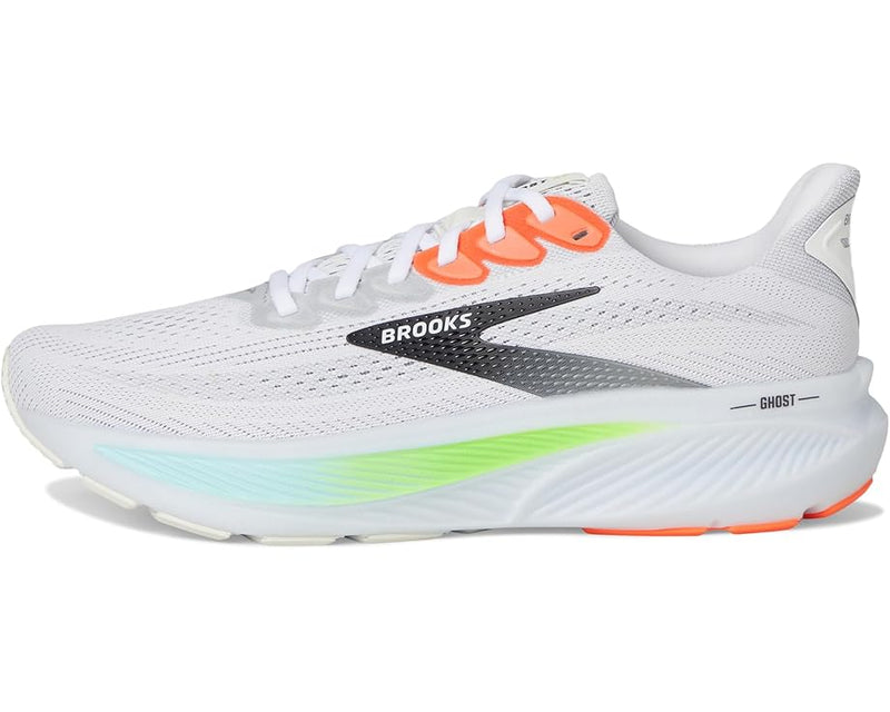 Brooks Ghost 17 Black / Grey / White 7.5 D 195394625011 Shoe Deals Outlet