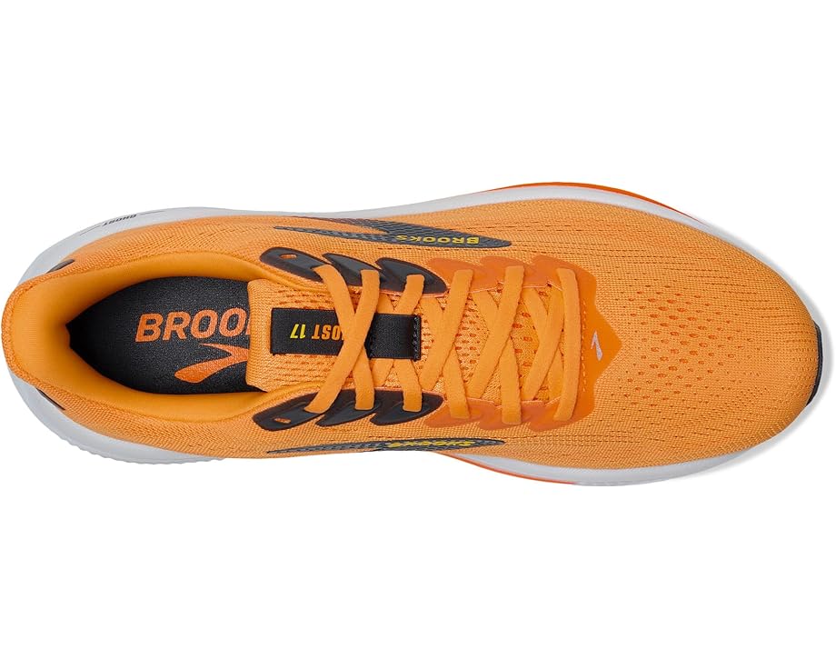 Brooks Ghost 17 Blazing Orange / Yellow / Ebony 9.5 D 195394699036 Shoe Deals Outlet