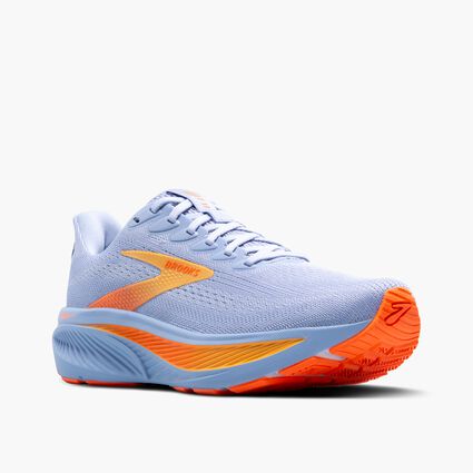 Brooks Ghost 17 Blue Heron / White / Orange 6 B 195394628449 Shoe Deals Outlet