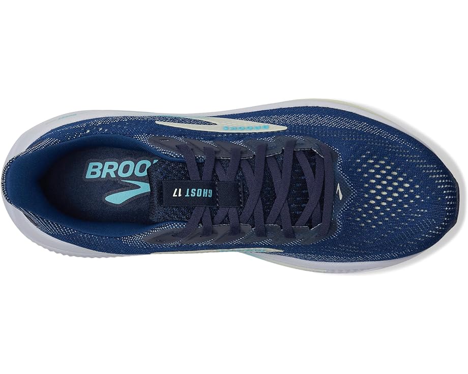 Brooks Ghost 17 Navy / Green / Turquoise 7 B 195394675351 Shoe Deals Outlet