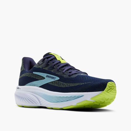 Brooks Ghost 17 Peacoat / Lime / Blue 8.5 D 195394673494 Shoe Deals Outlet