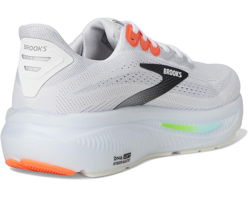 Brooks Ghost 17 White / Pink Clay / Gecko 9 D 195394626230 Shoe Deals Outlet
