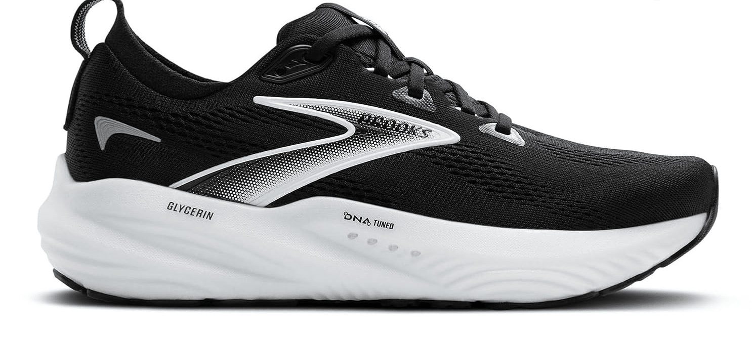 Brooks Glycerin 22 Black / Grey / White 7 W (D) 195394601640 Shoe Deals Outlet