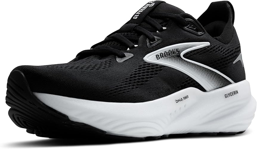 Brooks Glycerin 22 Black / Grey / White 7.5 D 195394600469 Shoe Deals Outlet