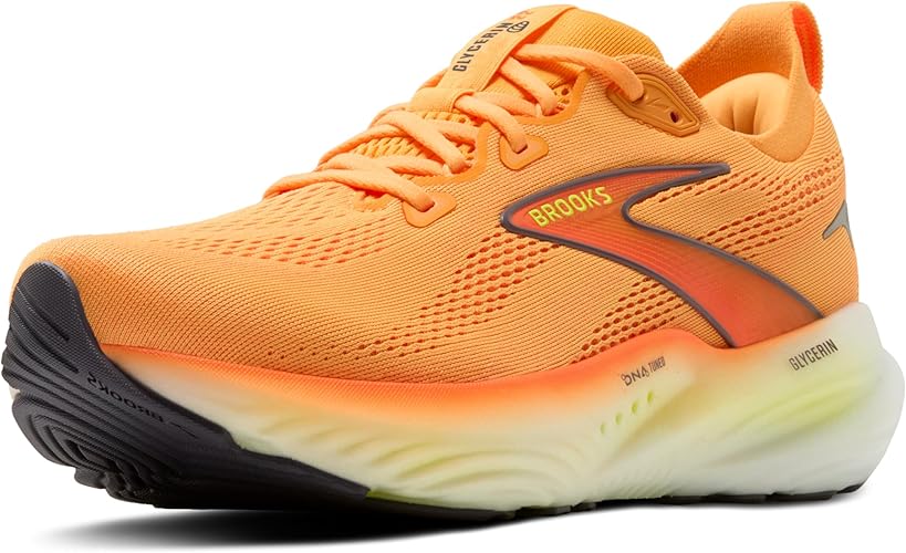 Brooks Glycerin 22 Orange / Nightlife / White 11 D 195394676426 Shoe Deals Outlet