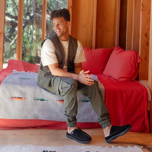 BEARPAW Bruce - Men's Black Shoe Deals Outlet