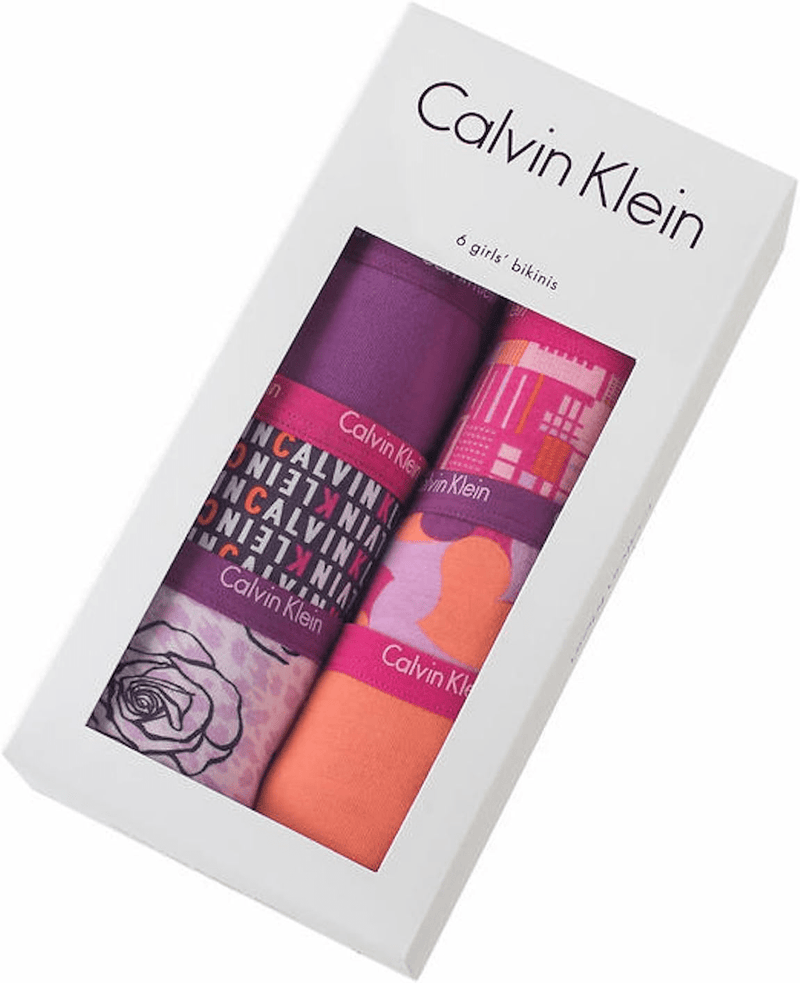 Calvin Klein Graphic Six Pack Bikini Panty Solid Pink / Purple Medium 882973719765 Shoe Deals Outlet