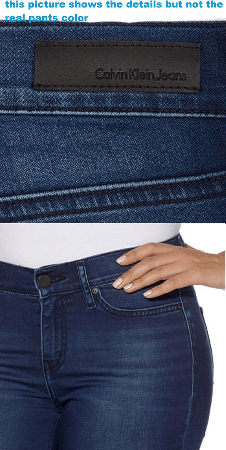 Calvin Klein Mid - Rise Skinny Fit Jean Indigo Blue 8 x 32 637865445143 Shoe Deals Outlet