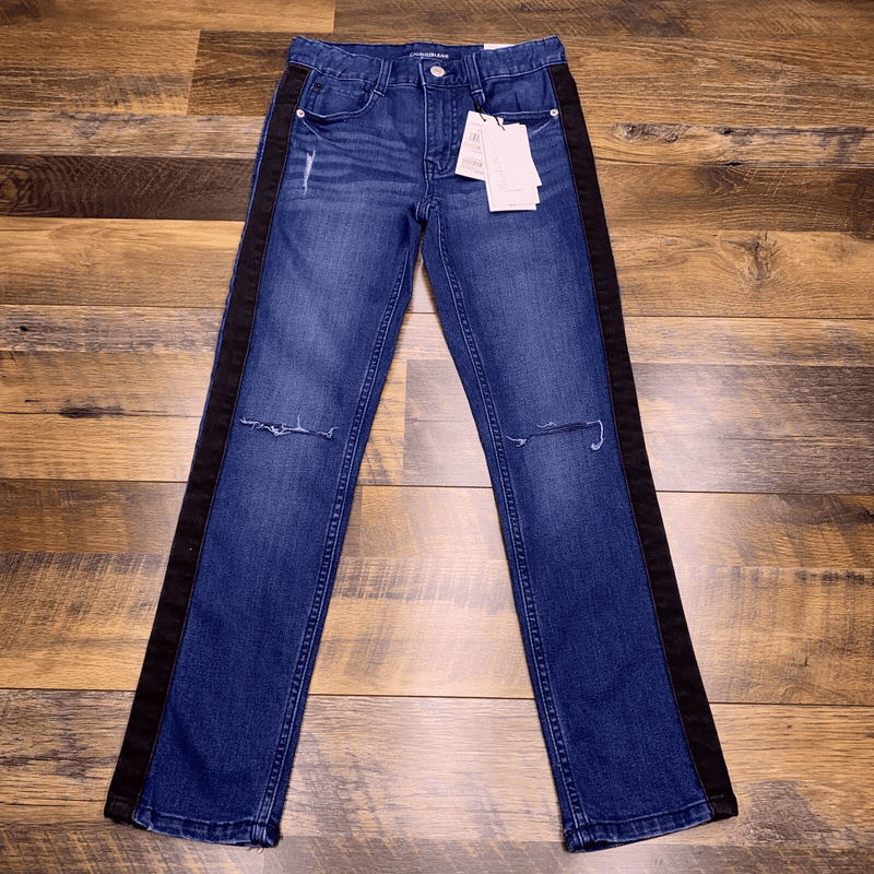 Calvin Klein Mid - Rise Skinny Fit Jean Indigo Blue 8 x 32 637865445143 Shoe Deals Outlet