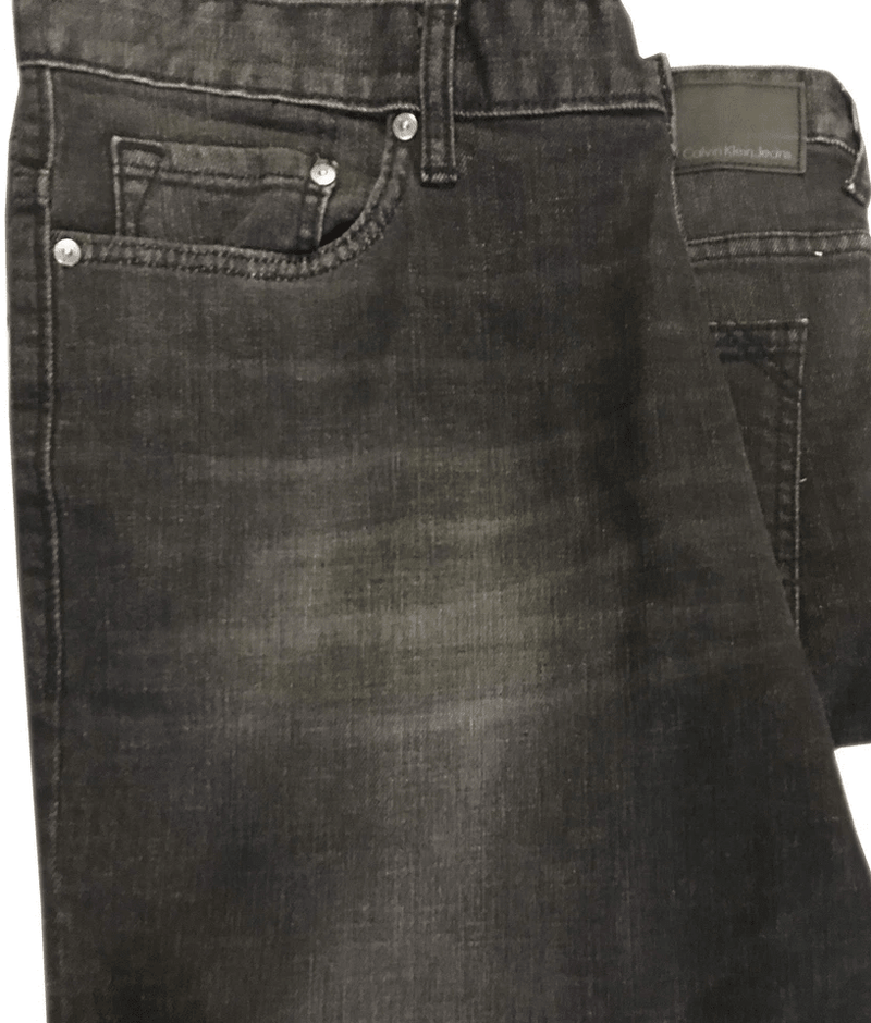 Calvin Klein Straight Leg Jean Metal 40X32 637865616703 Shoe Deals Outlet