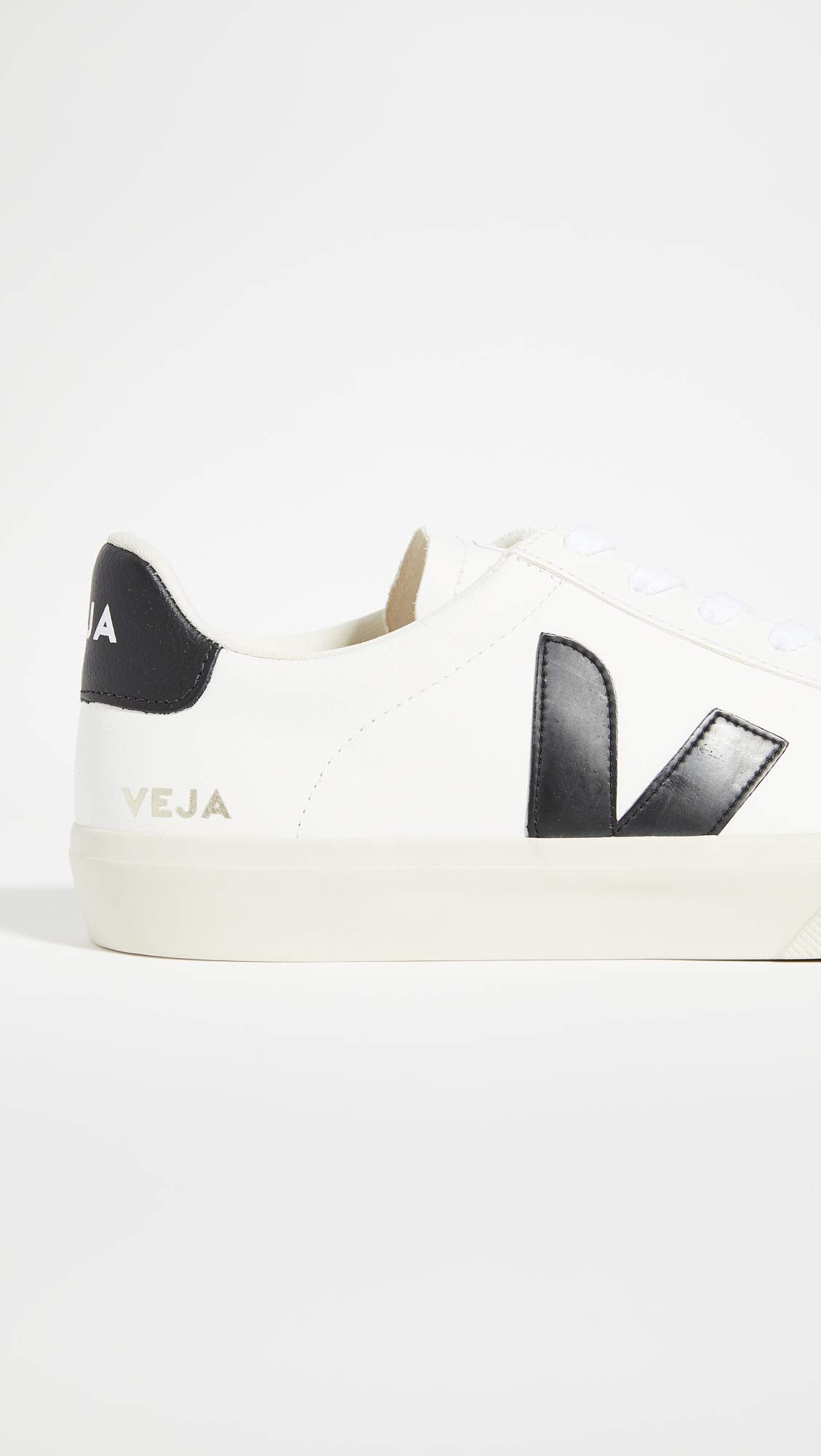 VEJA CAMPO CHROMEFREE LEATHER - Men's Extra White/Black Shoe Deals Outlet