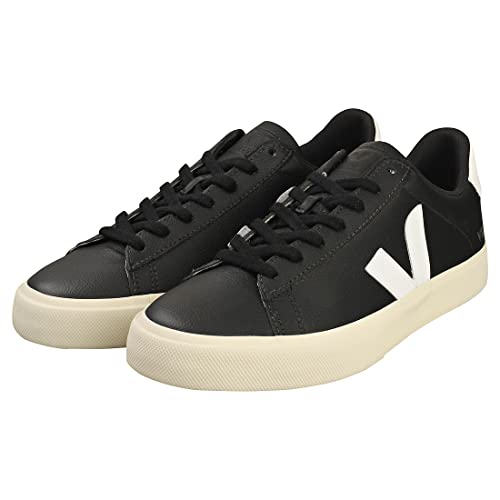 VEJA CAMPO CHROMEFREE LEATHER - Men's Black/White Shoe Deals Outlet