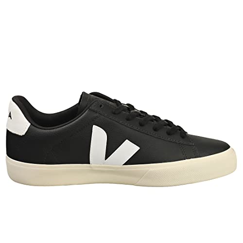 VEJA CAMPO CHROMEFREE LEATHER - Men's Black/White Shoe Deals Outlet