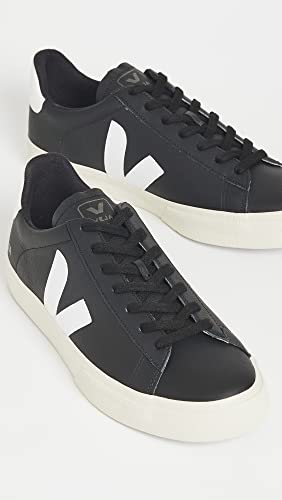 VEJA CAMPO CHROMEFREE LEATHER - Men's Black/White Shoe Deals Outlet