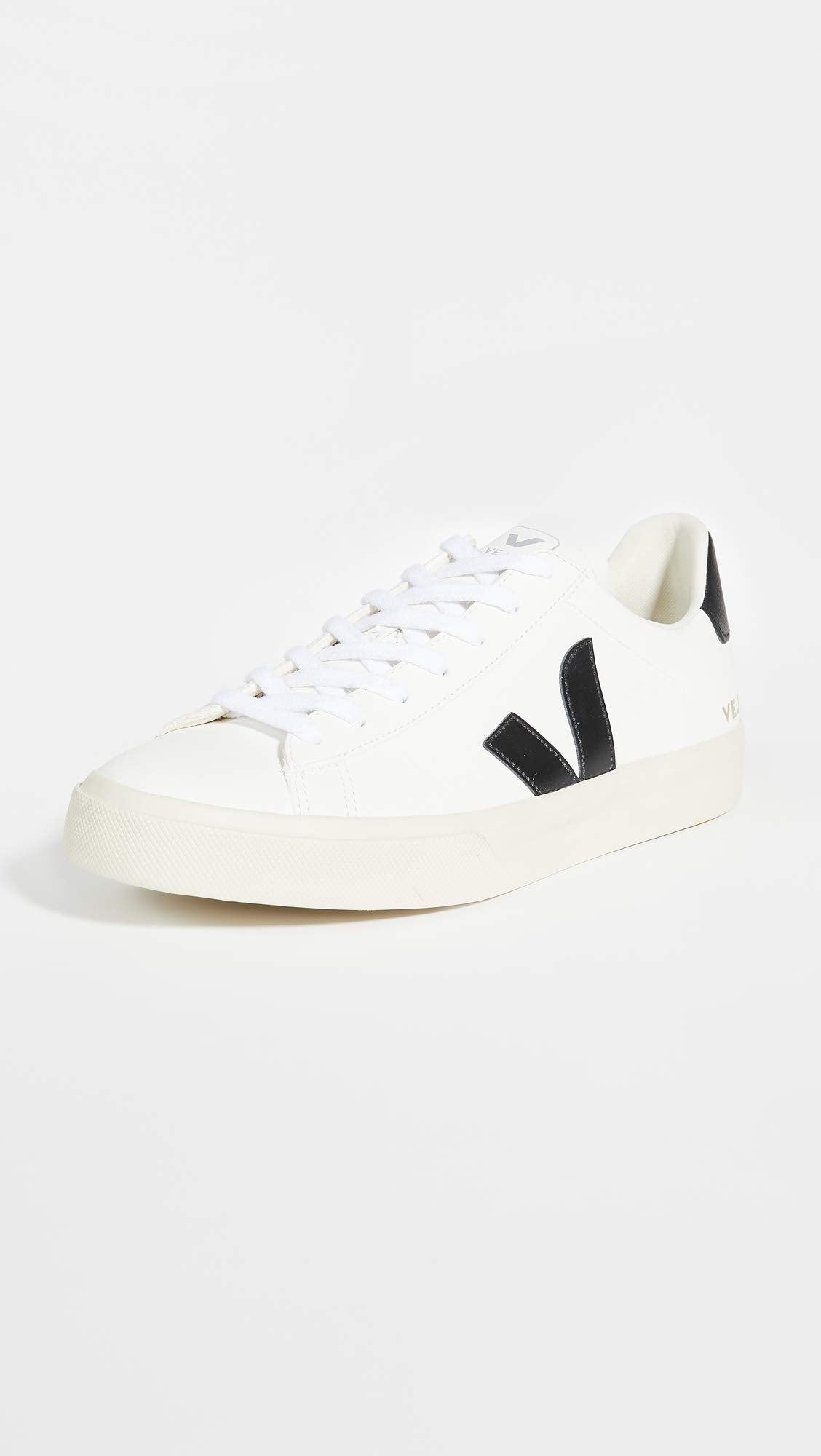 VEJA CAMPO CHROMEFREE LEATHER - Men's Extra White/Black Shoe Deals Outlet