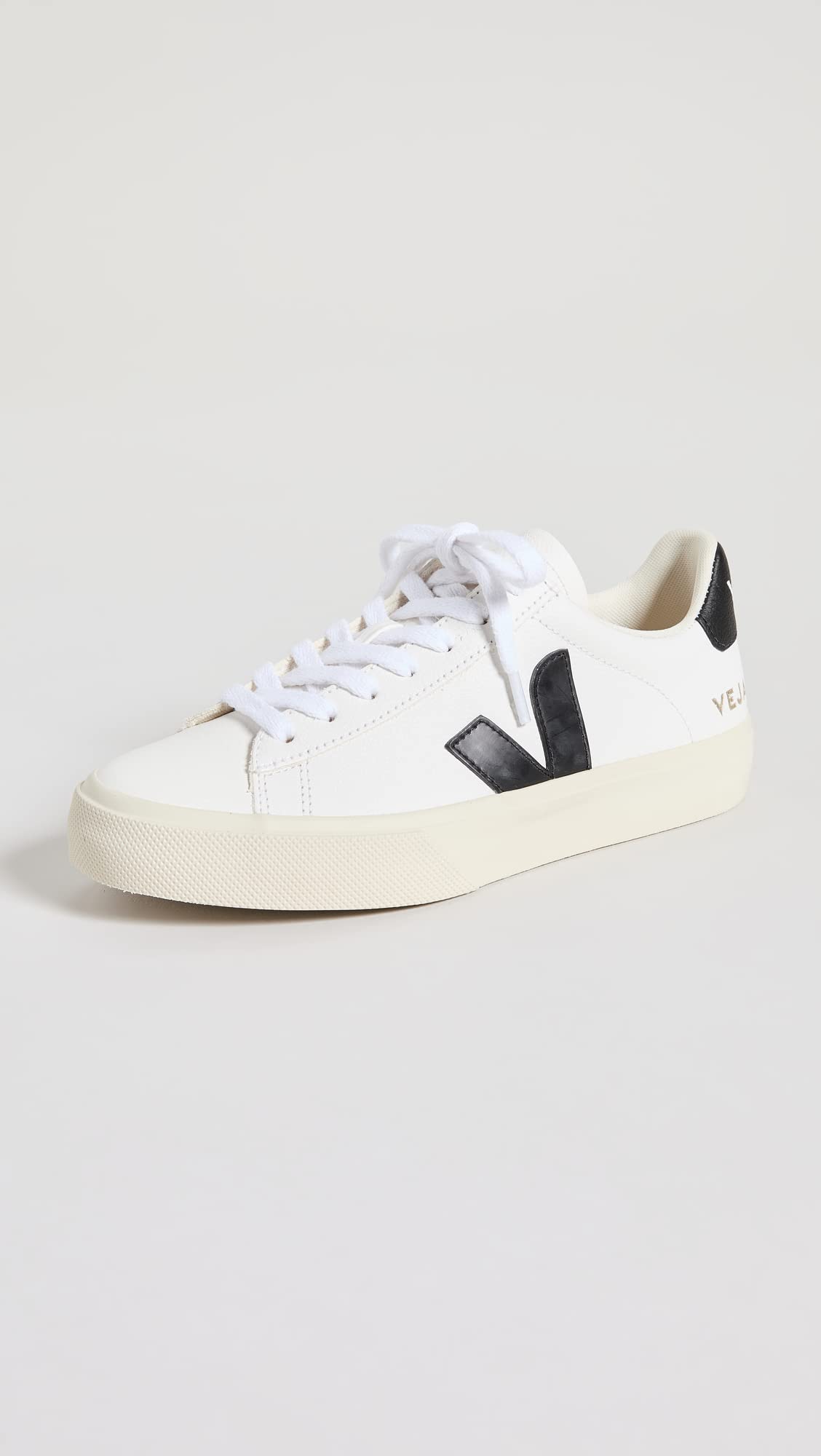 VEJA CAMPO CHROMEFREE LEATHER - Women's Extra White/Black Shoe Deals Outlet