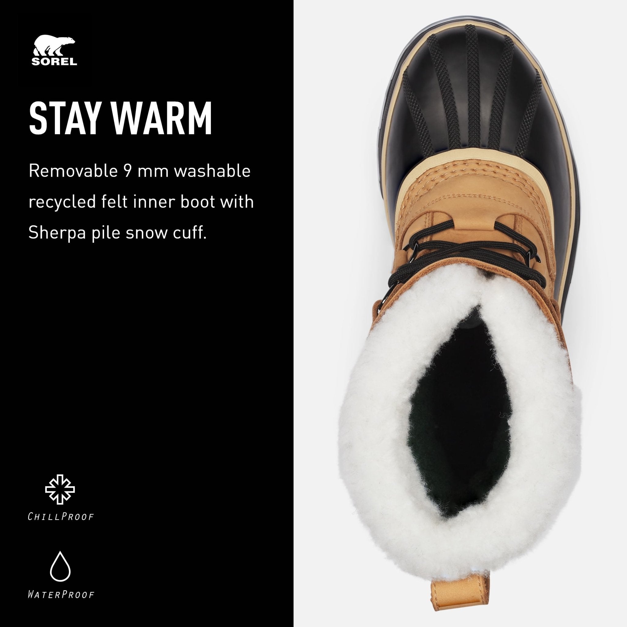 SOREL Caribou - Men's Buff Shoe Deals Outlet