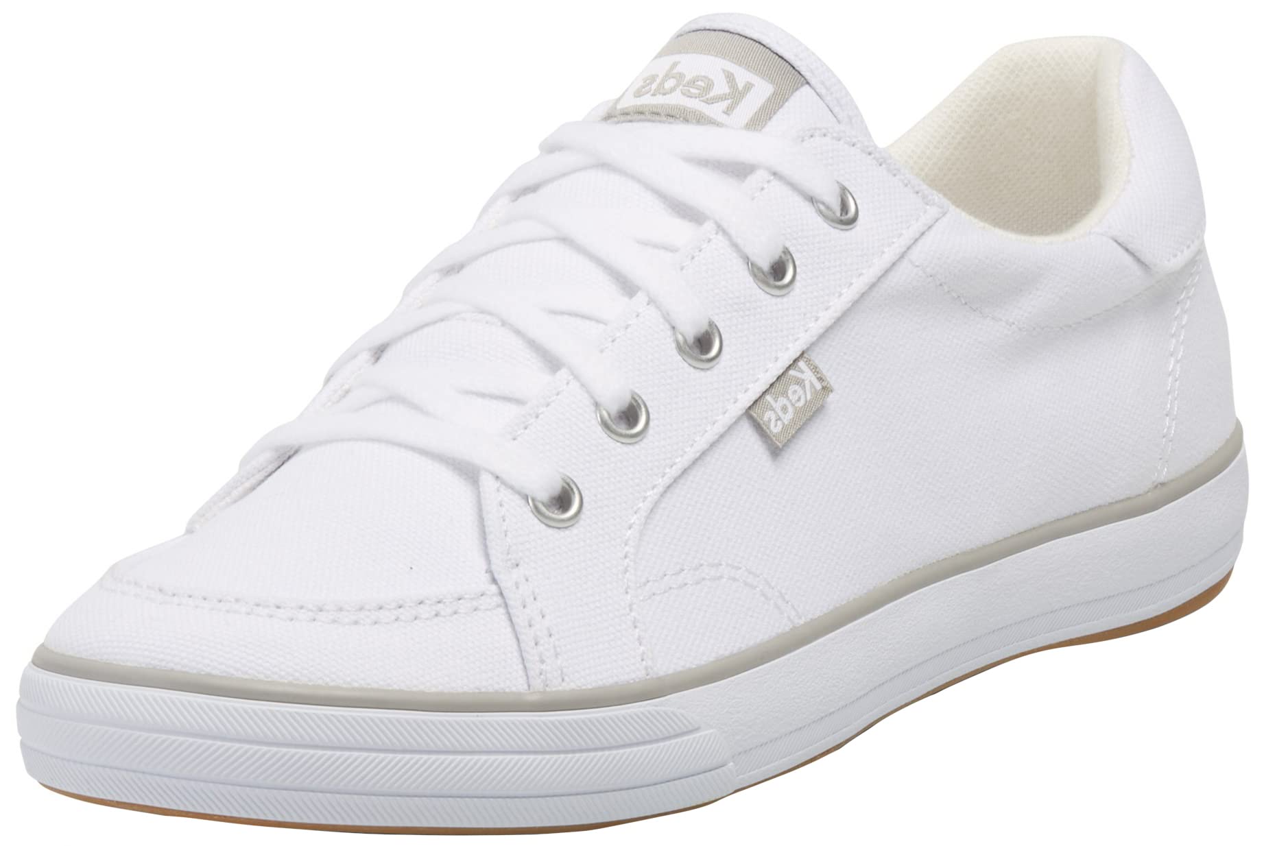 Keds Center lll - Women's White Canvas Shoe Deals Outlet