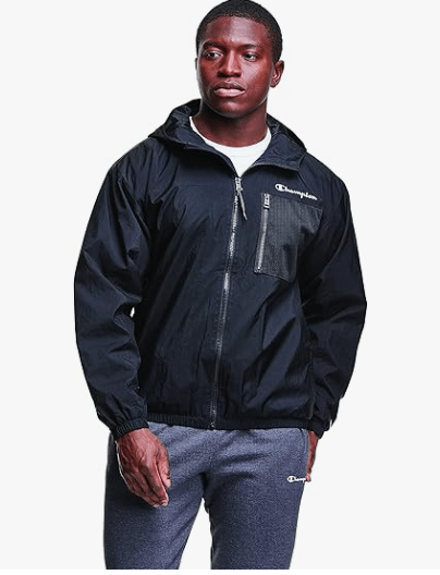 Champion Lightweight Sport Jacket Black L 194959329272 Shoe Deals Outlet