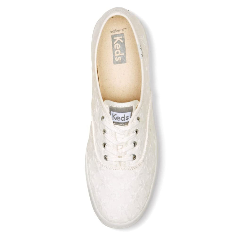 Keds Champion Original - Women's White Starburst Eyelet Shoe Deals Outlet