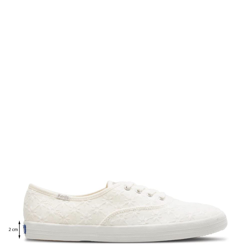 Keds Champion Original - Women's White Starburst Eyelet Shoe Deals Outlet