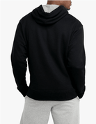 Champion Powerblend Fleece Pullover Hoodie Black - Classic Script Logo XXL 738994450791 Shoe Deals Outlet