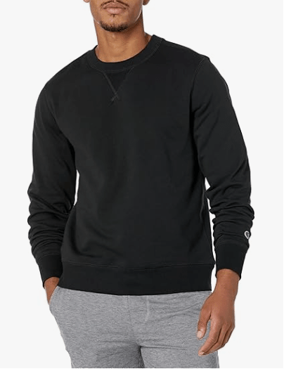 Champion Sweatshirt Heritage Fleece Crew Black Medium 617914483135 Shoe Deals Outlet