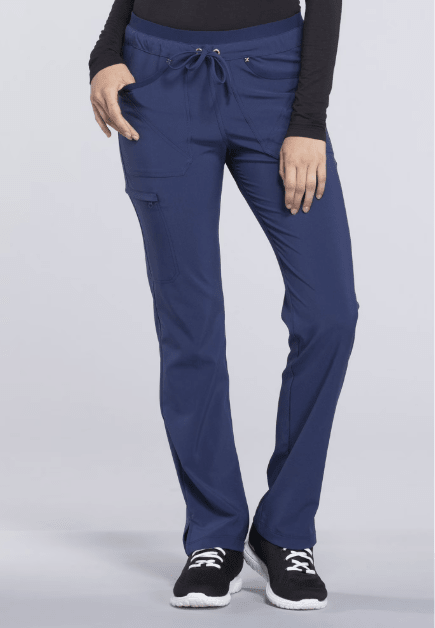 Cherokee Scrubs iFlex Mid Rise Tapered Leg Drawstring Pants Navy Large 716605751147 Shoe Deals Outlet