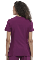 Cherokee Scrubs iFlex V - Neck Top Wine XS 194661076976 Shoe Deals Outlet