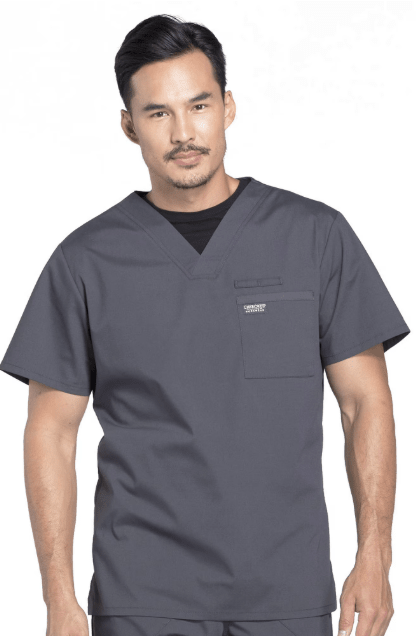 Cherokee Scrubs Workwear Professionals Tuckable V - Neck Top Pewter 2XL 737314978588 Shoe Deals Outlet